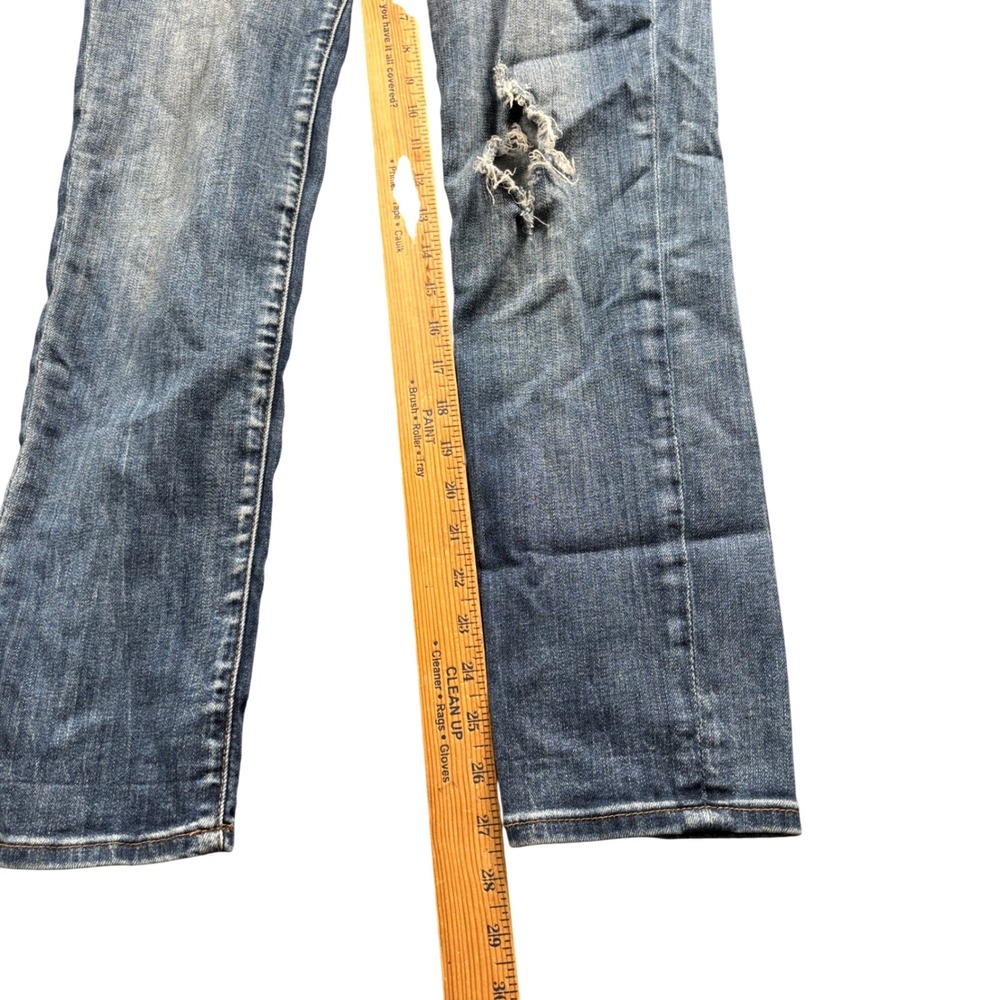 Kut from the Kloth Catherine Boyfriend Jeans Womens Size 2 Blue Distressed Denim - Picture 9 of 12